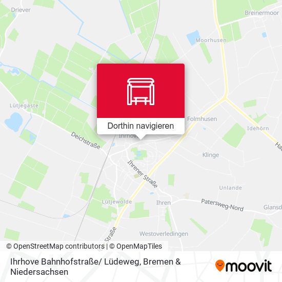 Ihrhove Bahnhofstraße/ Lüdeweg Karte