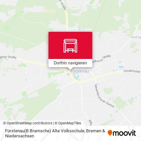 Fürstenau(B Bramsche) Alte Volksschule Karte