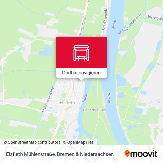 Elsfleth Mühlenstraße Karte