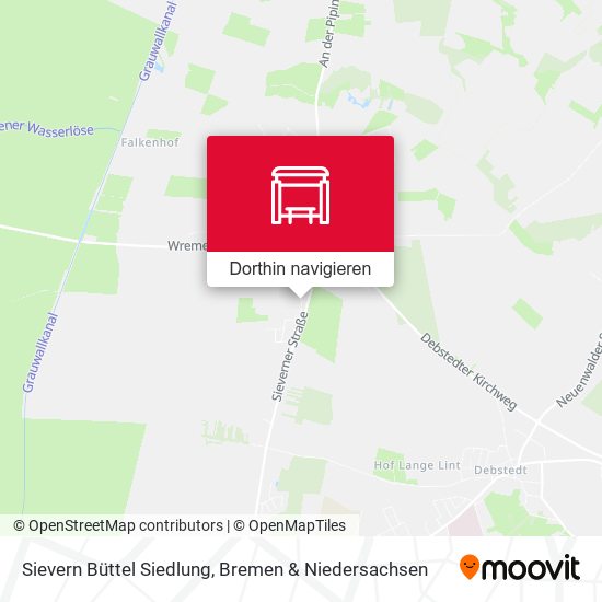 Sievern Büttel Siedlung Karte