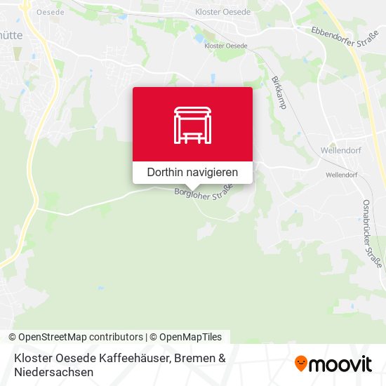 Kloster Oesede Kaffeehäuser Karte