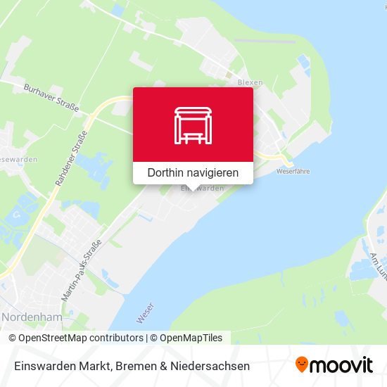 Einswarden Markt Karte