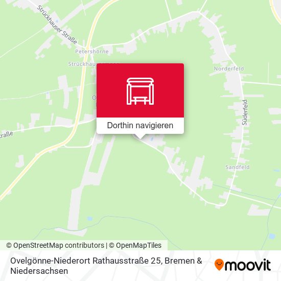 Ovelgönne-Niederort Rathausstraße 25 Karte