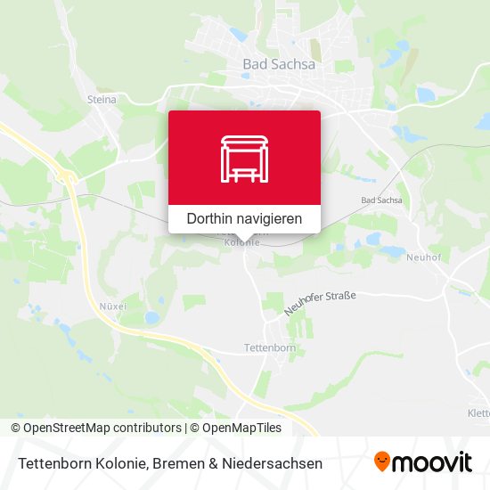 Tettenborn Kolonie Karte