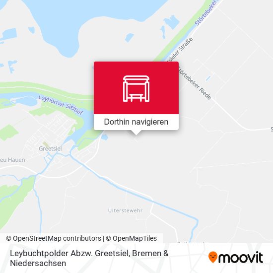 Leybuchtpolder Abzw. Greetsiel Karte