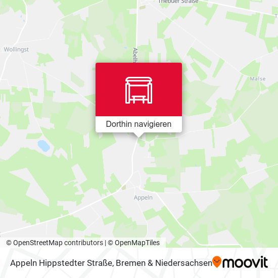 Appeln Hippstedter Straße Karte