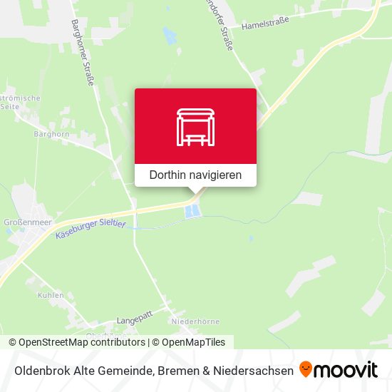 Oldenbrok Alte Gemeinde Karte