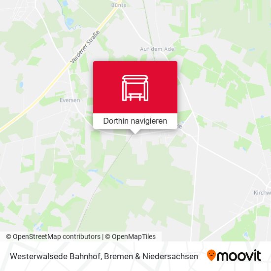 Westerwalsede Bahnhof Karte
