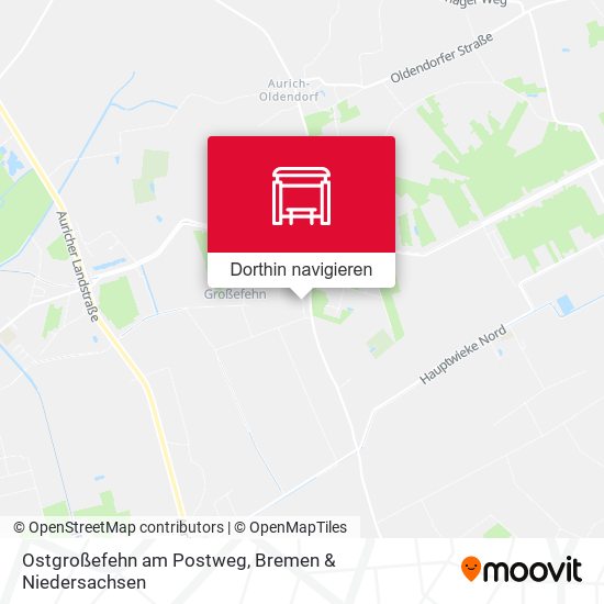 Ostgroßefehn am Postweg Karte