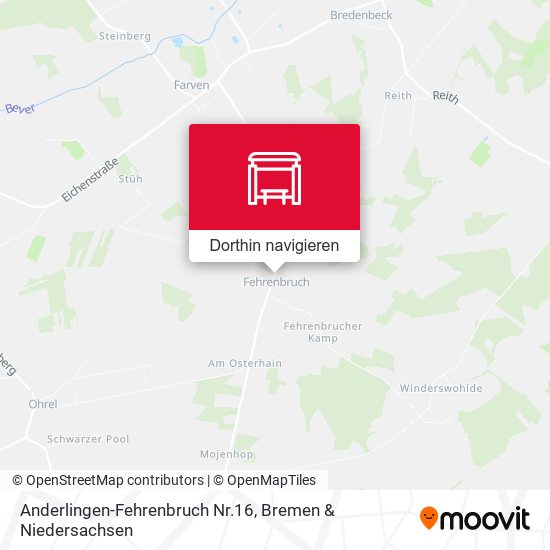 Anderlingen-Fehrenbruch Nr.16 Karte