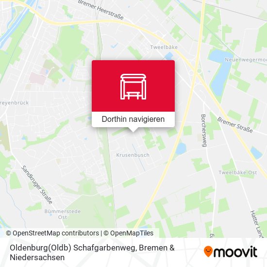 Oldenburg(Oldb) Schafgarbenweg Karte