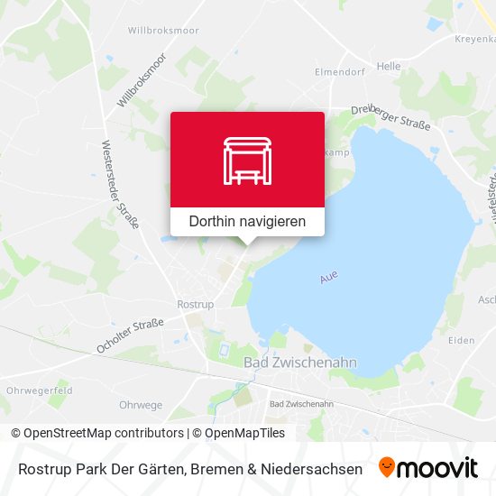 Rostrup Park Der Gärten Karte