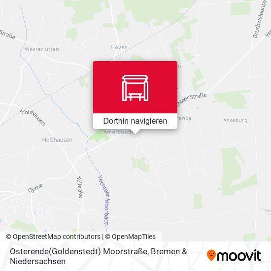 Osterende(Goldenstedt) Moorstraße Karte