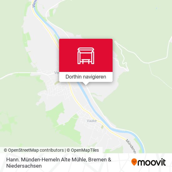 Hann. Münden-Hemeln Alte Mühle Karte