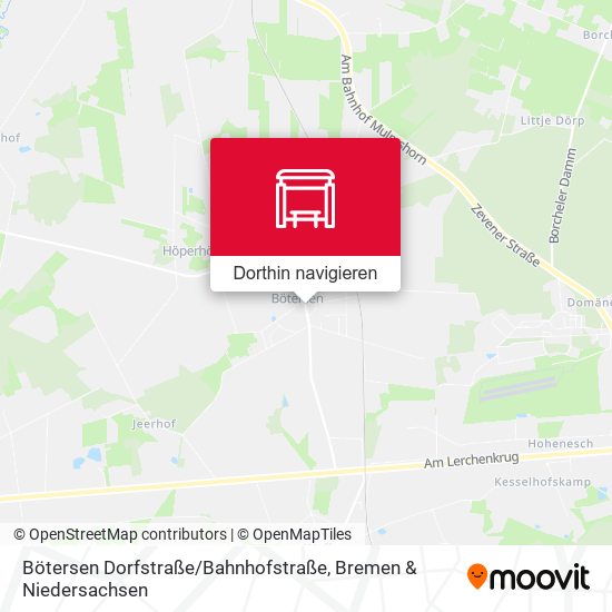 Bötersen Dorfstraße / Bahnhofstraße Karte