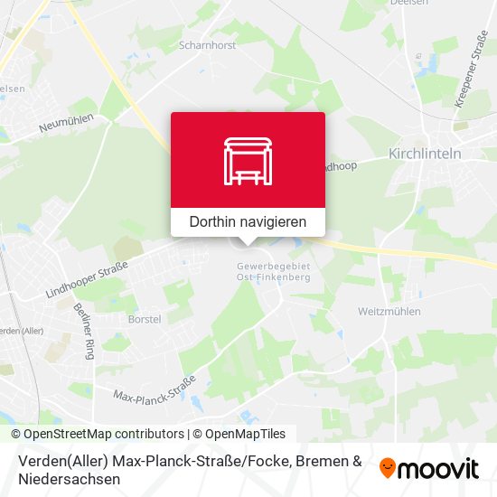Verden(Aller) Max-Planck-Straße / Focke Karte