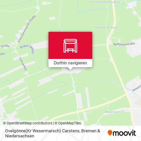 Ovelgönne(Kr Wesermarsch) Carstens Karte