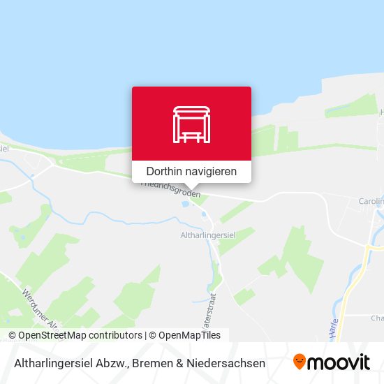 Altharlingersiel Abzw. Karte