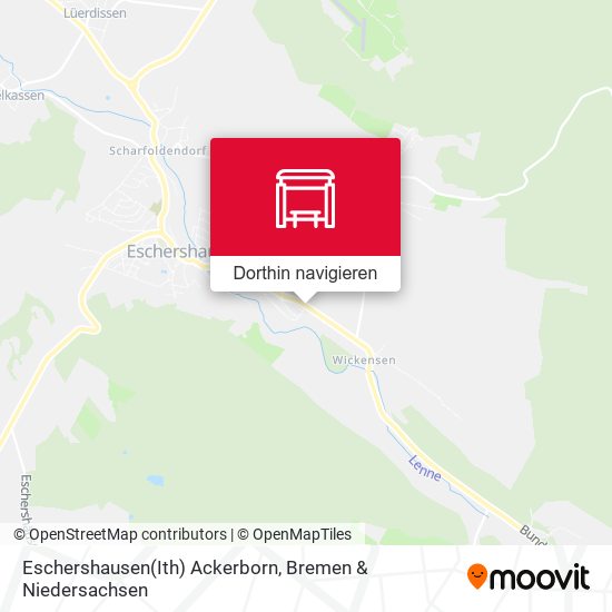 Eschershausen(Ith) Ackerborn Karte