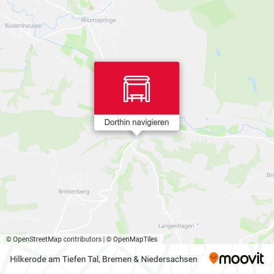 Hilkerode am Tiefen Tal Karte