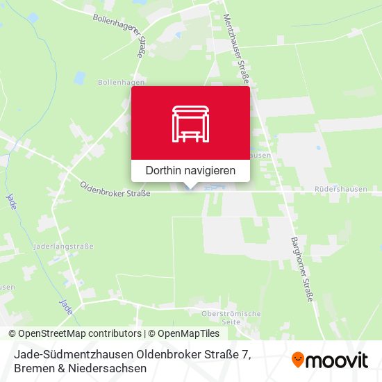 Jade-Südmentzhausen Oldenbroker Straße 7 Karte