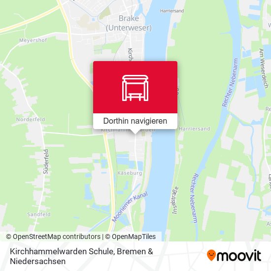 Kirchhammelwarden Schule Karte