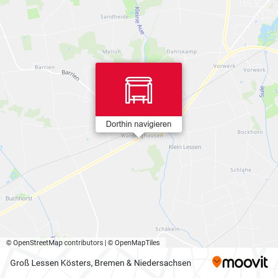 Groß Lessen Kösters Karte
