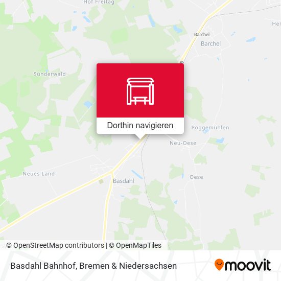 Basdahl Bahnhof Karte