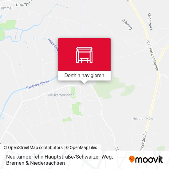 Neukamperfehn Hauptstraße / Schwarzer Weg Karte