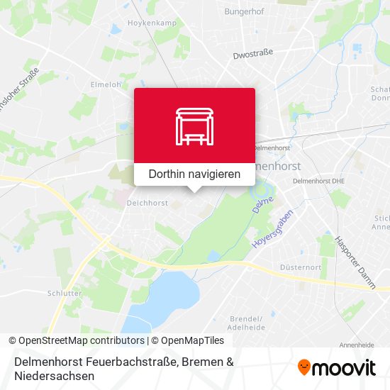Delmenhorst Feuerbachstraße Karte
