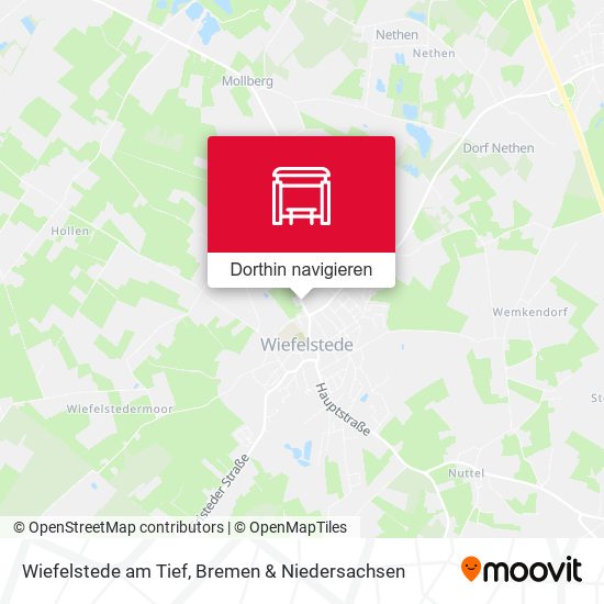 Wiefelstede am Tief Karte