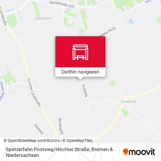 Spetzerfehn Postweg / Höchter Straße Karte