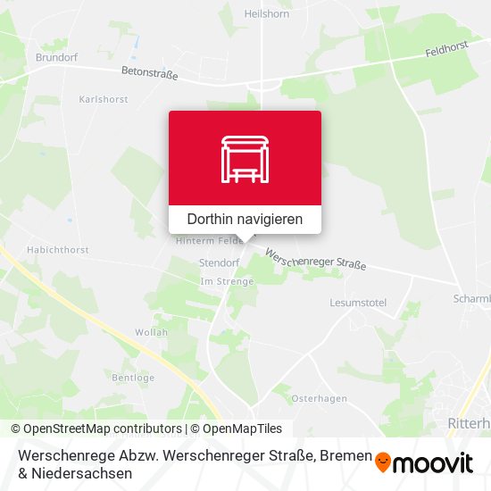 Werschenrege Abzw. Werschenreger Straße Karte
