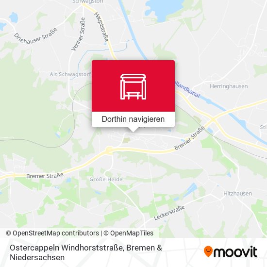 Ostercappeln Windhorststraße Karte