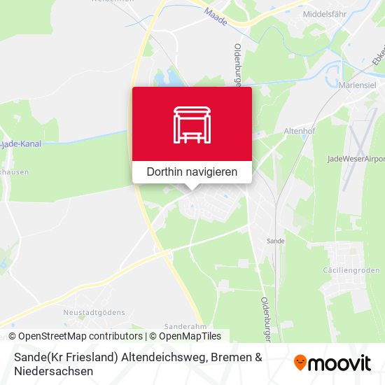 Sande(Kr Friesland) Altendeichsweg Karte