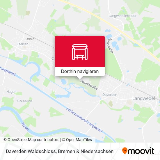Daverden Waldschloss Karte