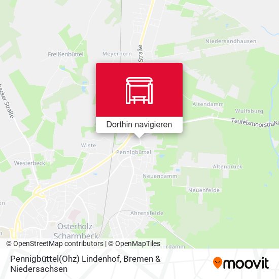 Pennigbüttel(Ohz) Lindenhof Karte