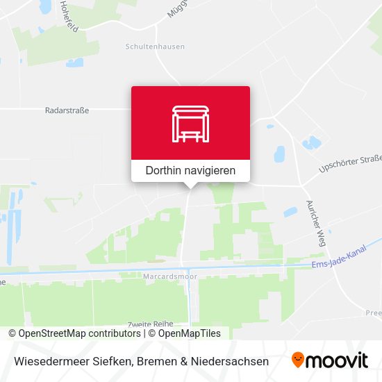 Wiesedermeer Siefken Karte