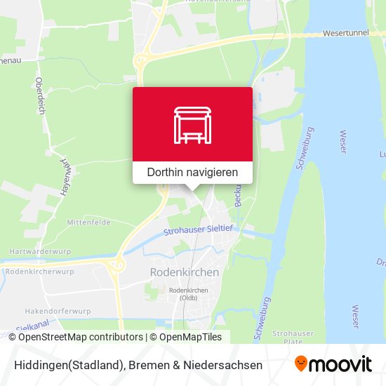 Hiddingen(Stadland) Karte
