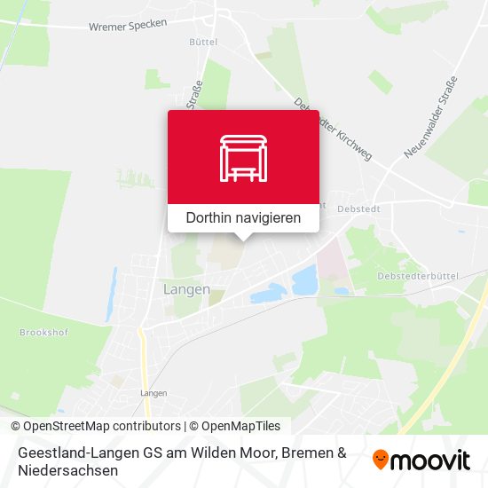 Geestland-Langen GS am Wilden Moor Karte