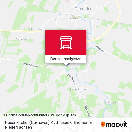 Neuenkirchen(Cuxhaven) Katthusen 6 Karte