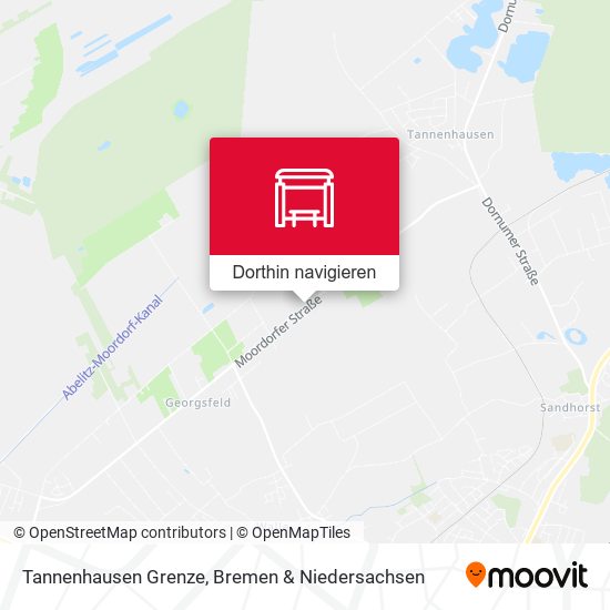 Tannenhausen Grenze Karte