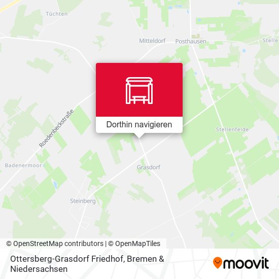 Ottersberg-Grasdorf Friedhof Karte