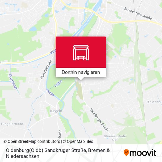 Oldenburg(Oldb) Sandkruger Straße Karte