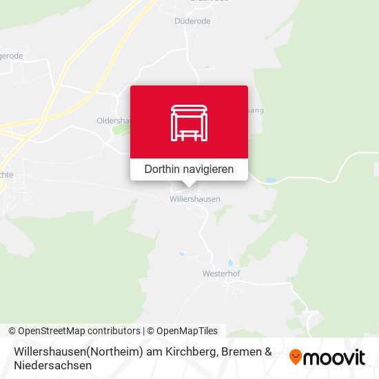 Willershausen(Northeim) am Kirchberg Karte