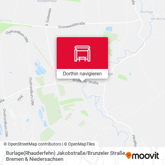 Burlage(Rhauderfehn) Jakobstraße / Brunzeler Straße Karte