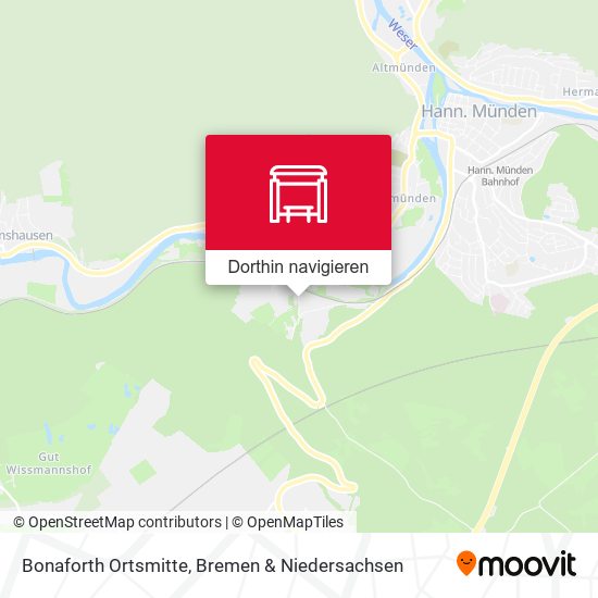 Bonaforth Ortsmitte Karte