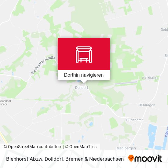 Blenhorst Abzw. Dolldorf Karte