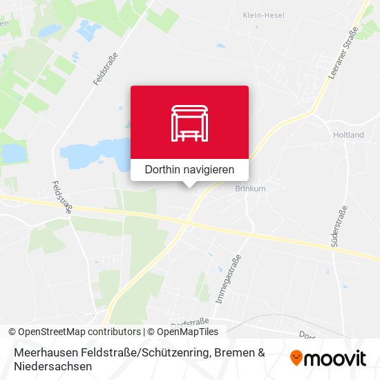Meerhausen Feldstraße / Schützenring Karte