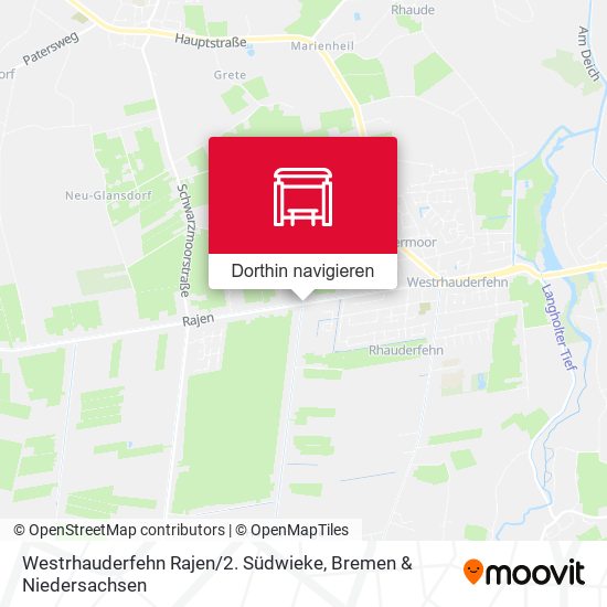 Westrhauderfehn Rajen / 2. Südwieke Karte